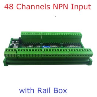 24DIC48 48CH DI NPN Digital Switch PLC IO Expansion Board 3000VDC Optical isolation Input RS485 Modbus RTU Module