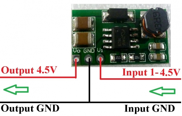 DD0606SA 1-4.5V to 4.5V DC DC Step up Boost Converter Module Power Supply Board for aaa duracell DC Motor car toy