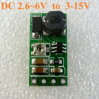 DD06AJSA DC 2.6-6V to 3-15V Adjustable Output Board DC DC Boost Step up Converter Voltage Regulator Module