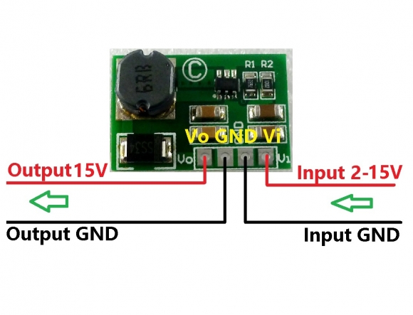 DD2424SA 15V 10-20W DC-DC Boost Step up Converter Regulator Power Module DC board MCU Development board