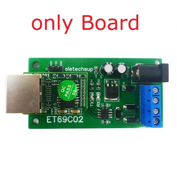 ET69C02 Serial Port Server Module RS485 to Ethernet Network TCP/IP Converter UDP TCP Client Server MQTT PLC