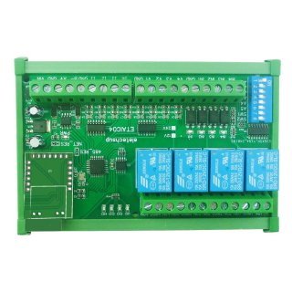 ETAIC04 12V 4CH NPN DI Digital Analog Ethernet Remote I/O Modules Modbus RTU TCP/IP MQTT Network Controller 4-20MA 0-10V DAC Output Board