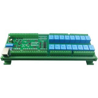 ETIOE16 12V 16CH NPN DI Digital Analog Ethernet Remote I/O Modules Modbus RTU TCP/IP MQTT Network Controller 4-20MA 0-10V DAC Output Board