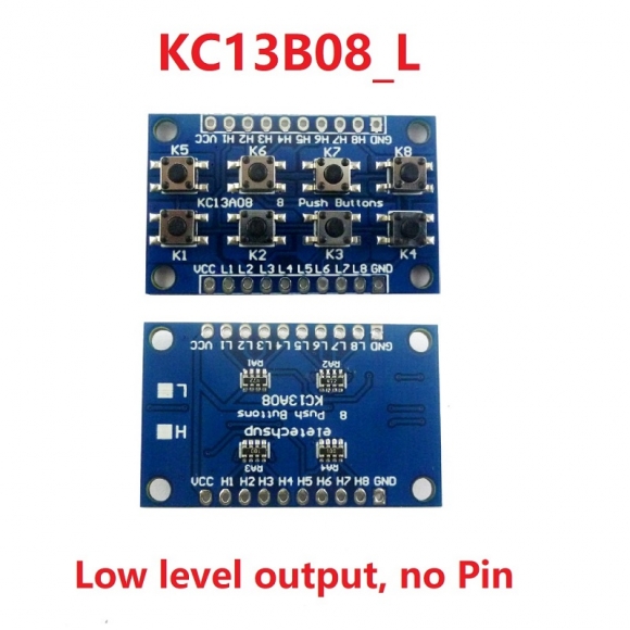 KC13A08 Low level 8-button Push Buttons module 8 Keyboard Keypad for Arduiuo DUE Breadboard Leonardo ZERO Tre Micro banana pi STM32