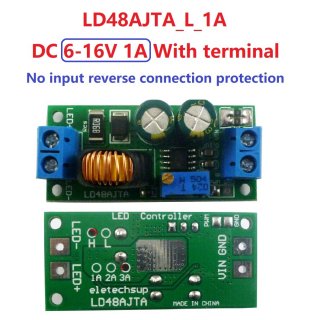 LD48AJTA L 1A 6-16V Adjustable Constant Current LED Driver Module MCU IO PWM Controller Board