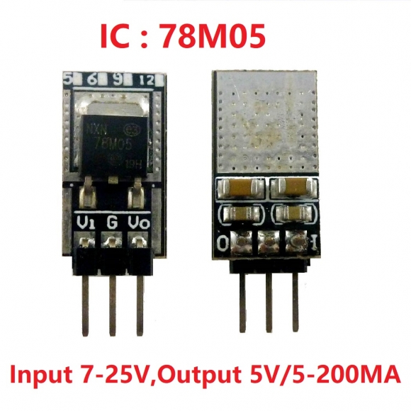 LO7805MA DC 7-25V to 5V 78MXX LDO Voltage Regulator Step-Down Buck Module for Arduiuo MEGA2560 NANO