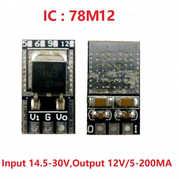 LO7805MA DC 7-25V to 12V 78MXX LDO Voltage Regulator Step-Down Buck Module for Arduiuo MEGA2560 NANO