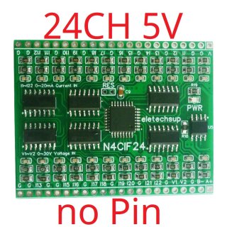 N4CIF24 5V 24AI Current Voltage Analog Collector 20MA 30V ADC RS485 Bus Core Board for Arduino Pi PICO ESP32 ESP8266 WIFI Nodemcu