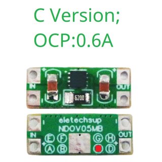 NDOV05MB C ILIM 600MA DC 3.3-5V 0.2-2.5A Overvoltage Overcurrent Power Supply Protector OCP OVP UVLO OTP Protection Module for 18650 Lion Lifepo4 NIMH