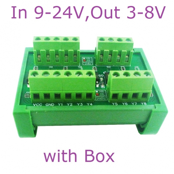 OP31C08 NPN In 12V Out 5V NPN to NPN 8ch PLC Digital Switch IO Isolation Protection Board 3.3V 5V 12V 24V Logic Level Converter NPN PNP Wet Contact