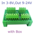 OP31C08 In 3-8V Out 9-24V PNP to PNP 8ch PLC Digital Switch IO Isolation Protection Board 3.3V 5V 12V 24V Logic Level Converter NPN PNP Wet Contact