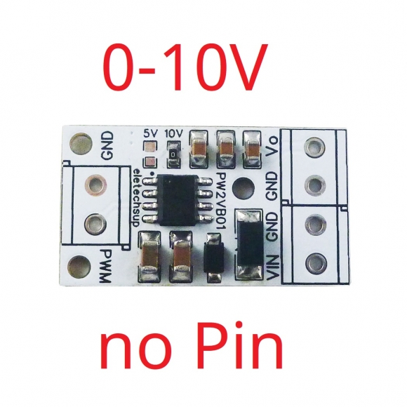 PW2VB01 0-10V Frequency to Voltage Module PWM to DAC Converter PLC MCU FPGA Analog IO Expansion Board Signal Generator