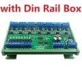 R4M8A08 DC 12V 24V 8 Isolated IO DIN35 C45 Rail Box UART RS485 MOSFET Module Modbus RTU Control Switch Board for Relay PLC LED PTZ