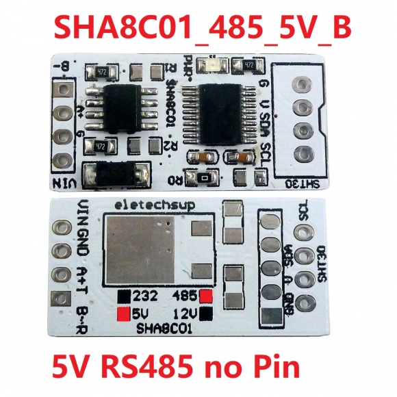 SHA8C01 5V RS485 -40-125Celsius 0-100%RH SHT30 SHT3X RS485 RS232 TTL Modbus Rtu Digital Temperature Humidity Sensor Module