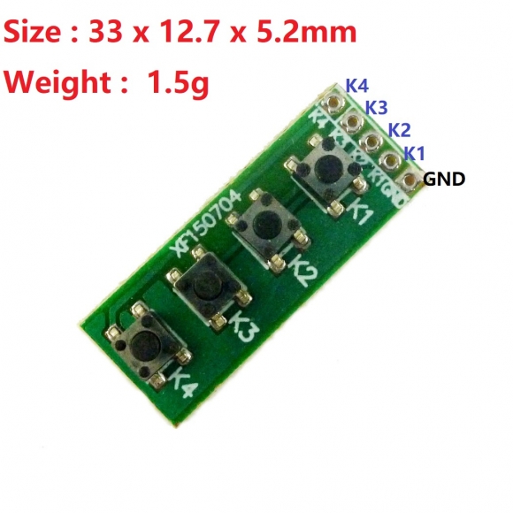 TB373 2.54mm Pads 4 Button key Switch Keyboard Matrix Board for Arduiuo MEGA2560 MCU PCB PLC